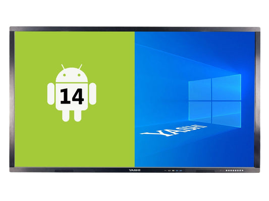 YASHI INTERACTIVE TOUCH DISPLAY 65 16:9 550 CD/M 4K UHD 40 TOUCHES (android), 4GB RAM / 32GB STORAGE, USB-C, ANDROID 14