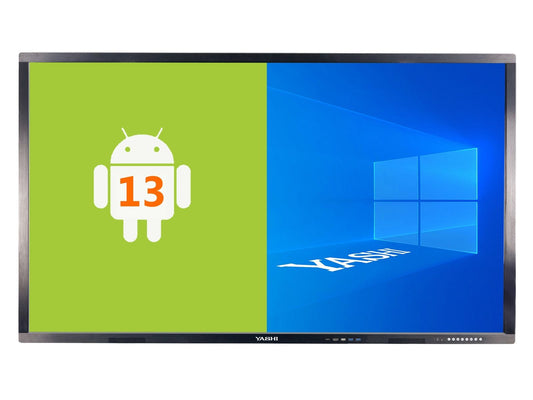 YASHI INTERACTIVE TOUCH DISPLAY 86 16:9 500 CDM 4K UHD 20 TOUCHS, 4GB RAM / 32 GB, WIFI, ANDROID 13 (WIN OPZ WITH PC OPS)