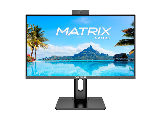 YASHI MONITOR 24 LED IPS 16:9 FHD 1MS 300 CDM, WEBCAM, DP/HDMI, PIVOT, MULTIMEDIALE